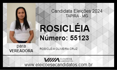 Candidato ROSICLÉIA 2024 - TAPIRA - Eleições