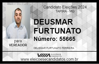 Candidato DEUSMAR FURTUNATO 2024 - TAPIRA - Eleições