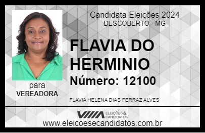 Candidato FLAVIA DO HERMINIO 2024 - DESCOBERTO - Eleições