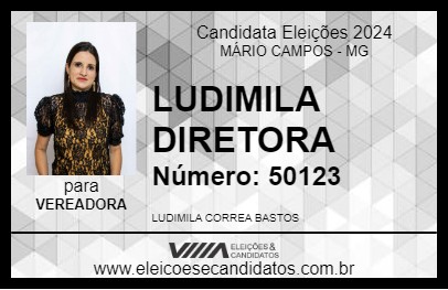 Candidato LUDIMILA DIRETORA 2024 - MÁRIO CAMPOS - Eleições