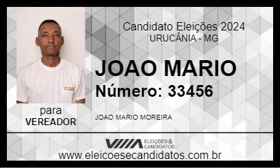 Candidato JOAO MARIO 2024 - URUCÂNIA - Eleições