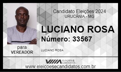 Candidato LUCIANO ROSA 2024 - URUCÂNIA - Eleições