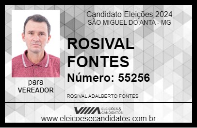 Candidato ROSIVAL FONTES 2024 - SÃO MIGUEL DO ANTA - Eleições