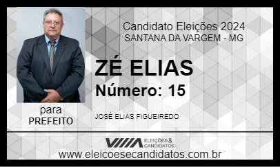 Candidato ZÉ ELIAS 2024 - SANTANA DA VARGEM - Eleições