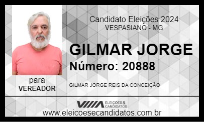 Candidato GILMAR JORGE 2024 - VESPASIANO - Eleições