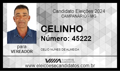 Candidato CELINHO 2024 - CAMPANÁRIO - Eleições