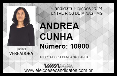 Candidato ANDREA CUNHA 2024 - ENTRE RIOS DE MINAS - Eleições