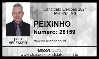 Candidato PEIXINHO 2024 - IPATINGA - Eleições