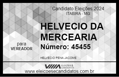 Candidato HELVECIO DA MERCEARIA 2024 - ITABIRA - Eleições