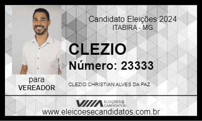 Candidato CLEZIO 2024 - ITABIRA - Eleições