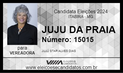 Candidato JUJU DA PRAIA 2024 - ITABIRA - Eleições