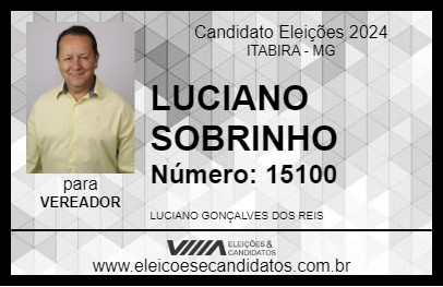 Candidato LUCIANO SOBRINHO 2024 - ITABIRA - Eleições