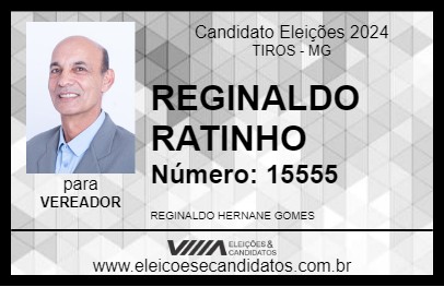 Candidato REGINALDO RATINHO 2024 - TIROS - Eleições