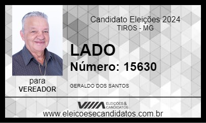 Candidato LADO 2024 - TIROS - Eleições