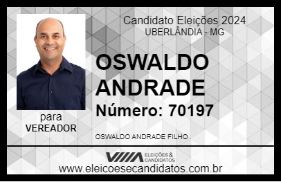 Candidato OSWALDO ANDRADE 2024 - UBERLÂNDIA - Eleições