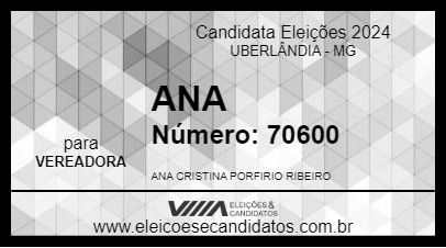 Candidato ANA 2024 - UBERLÂNDIA - Eleições