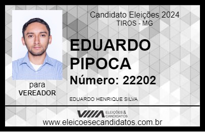 Candidato EDUARDO PIPOCA 2024 - TIROS - Eleições