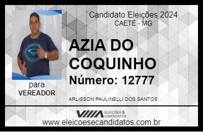 Candidato AZIA DO COQUINHO 2024 - CAETÉ - Eleições