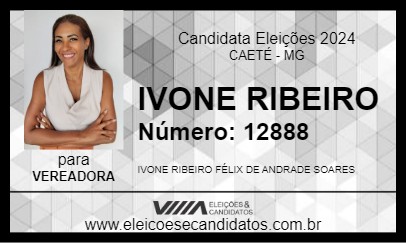 Candidato IVONE RIBEIRO 2024 - CAETÉ - Eleições