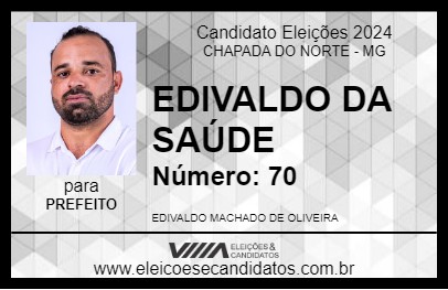 Candidato EDIVALDO DA SAÚDE 2024 - CHAPADA DO NORTE - Eleições