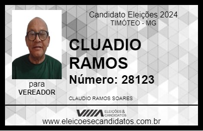 Candidato CLAUDIO RAMOS 2024 - TIMÓTEO - Eleições