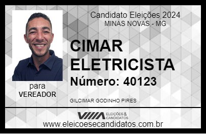 Candidato CIMAR ELETRICISTA 2024 - MINAS NOVAS - Eleições