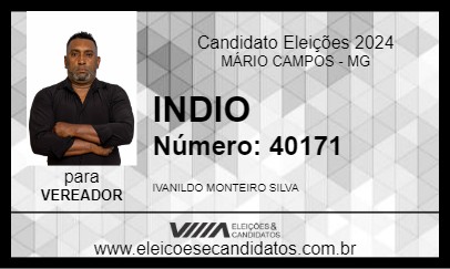 Candidato INDIO 2024 - MÁRIO CAMPOS - Eleições