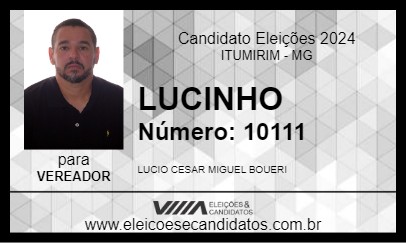 Candidato LUCINHO 2024 - ITUMIRIM - Eleições