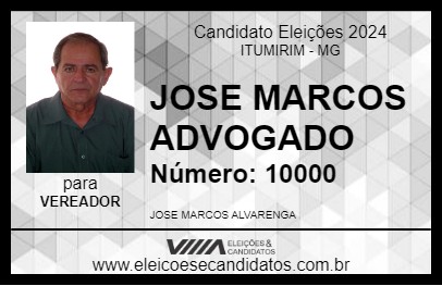 Candidato JOSE MARCOS ADVOGADO 2024 - ITUMIRIM - Eleições