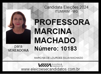 Candidato PROFESSORA MARCINA MACHADO 2024 - ITUMIRIM - Eleições