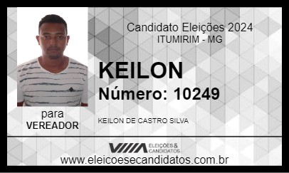 Candidato KEILON 2024 - ITUMIRIM - Eleições