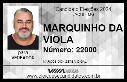 Candidato MARQUINHO DA VIOLA 2024 - JACUÍ - Eleições