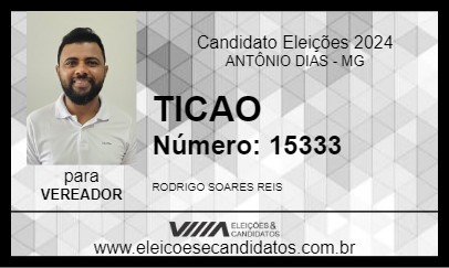 Candidato TICAO 2024 - ANTÔNIO DIAS - Eleições