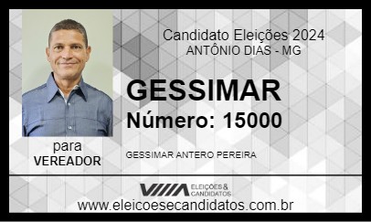 Candidato GESSIMAR 2024 - ANTÔNIO DIAS - Eleições