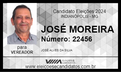 Candidato JOSÉ MOREIRA 2024 - INDIANÓPOLIS - Eleições