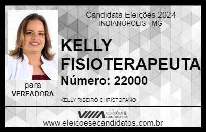 Candidato KELLY FISIOTERAPEUTA 2024 - INDIANÓPOLIS - Eleições