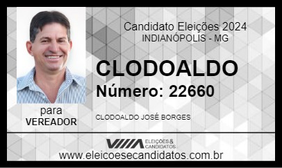 Candidato CLODOALDO 2024 - INDIANÓPOLIS - Eleições