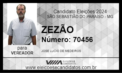 Candidato ZEZÃO 2024 - SÃO SEBASTIÃO DO PARAÍSO - Eleições