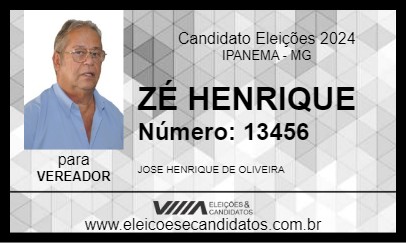 Candidato ZÉ HENRIQUE 2024 - IPANEMA - Eleições