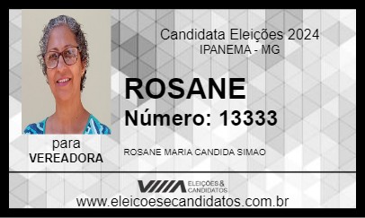 Candidato ROSANE 2024 - IPANEMA - Eleições