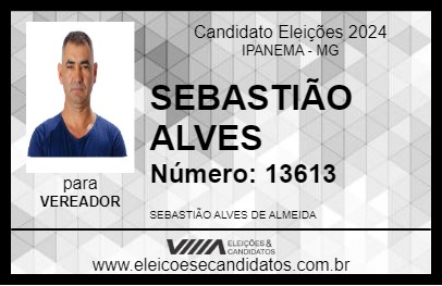 Candidato SEBASTIÃO ALVES 2024 - IPANEMA - Eleições