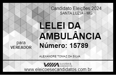 Candidato LELÊ DA AMBULÂNCIA 2024 - SANTA LUZIA - Eleições