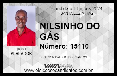 Candidato NILSINHO DO GÁS 2024 - SANTA LUZIA - Eleições