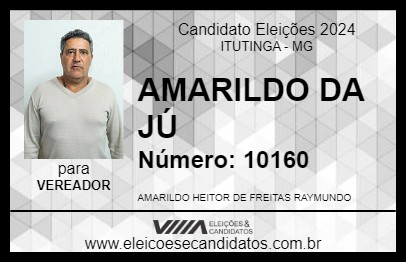 Candidato AMARILDO DA JÚ 2024 - ITUTINGA - Eleições