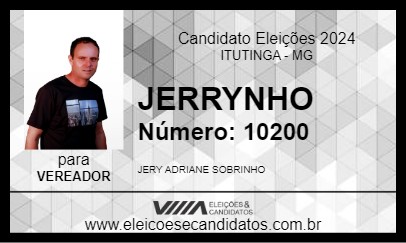 Candidato JERRYNHO 2024 - ITUTINGA - Eleições