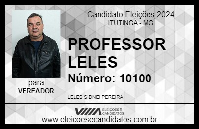 Candidato PROFESSOR LELES 2024 - ITUTINGA - Eleições