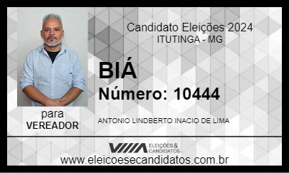 Candidato BIÁ 2024 - ITUTINGA - Eleições