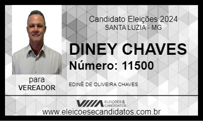 Candidato DINEY CHAVES 2024 - SANTA LUZIA - Eleições