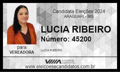 Candidato LUCIA RIBEIRO 2024 - ARAGUARI - Eleições