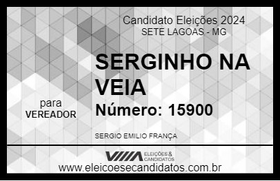 Candidato SERGINHO NA VEIA 2024 - SETE LAGOAS - Eleições